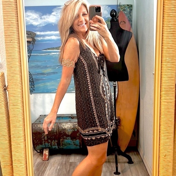 Free People,HEAVILY BEADED, Diamonds & Snakes Dress, Excellent Condition,Size XS - Picture 3 of 9